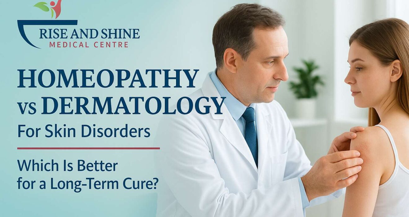 Homeopathy vs dermatology for skin disorders and long-term cure explained by doctor