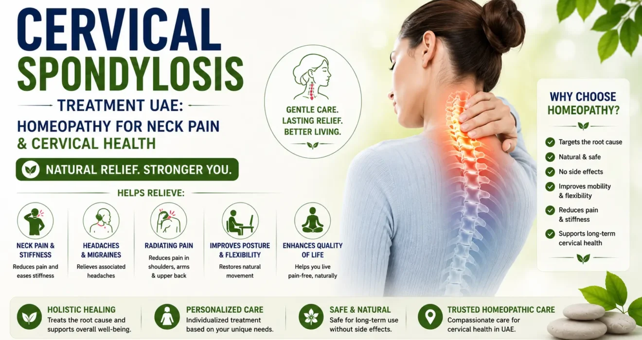 Cervical Spondylosis Treatment UAE- Homeopathy for Neck Pain & Cervical Health