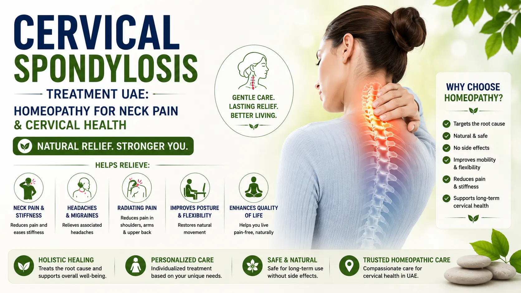 Cervical Spondylosis Treatment UAE- Homeopathy for Neck Pain & Cervical Health
