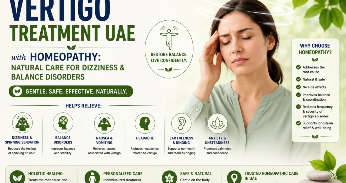 Vertigo Treatment UAE with Homeopathy- Natural Care for Dizziness & Balance Disorders