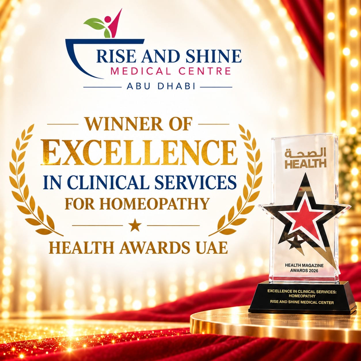 Winner of Excellence in Clinical Services for Homeopathy Award